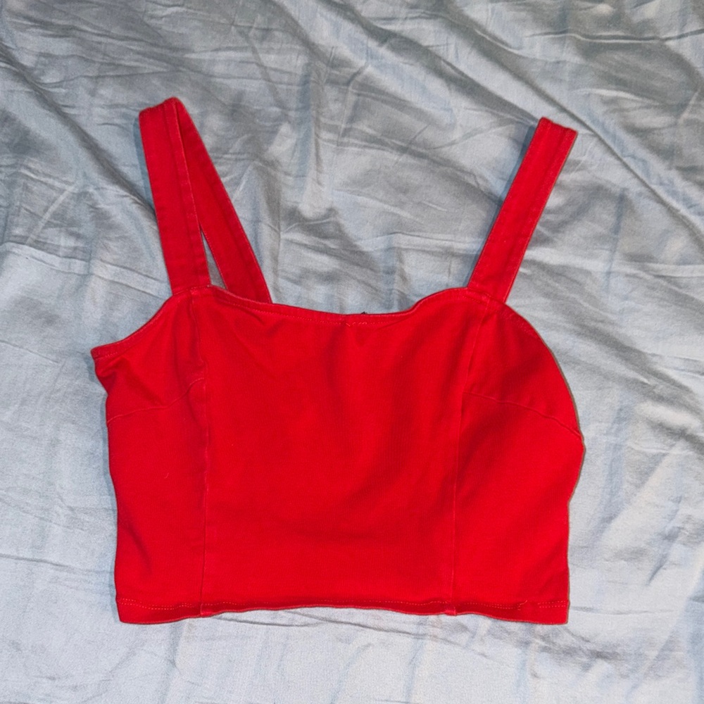 Express Bold Red Women's Crop Top